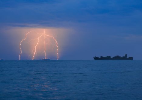 Marine lightning protection system