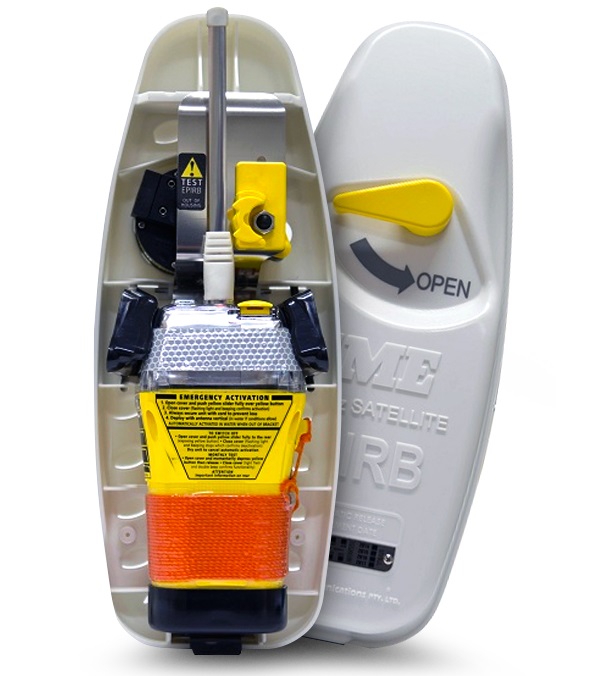 GME MT403G EPIRB GPS – Radio Di Soccorso Marittimo Con Autotest E Durata 48h, Colore Giallo/Arancione
